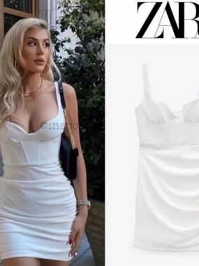 Zara White Corset Dress